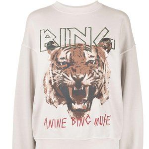 Anine BING Tiger Oversized Sweatshirt (Size L)